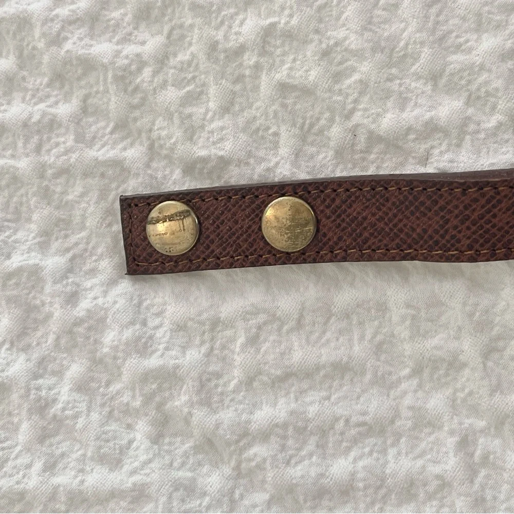 Elegant Brown Mini Briefcase Bag